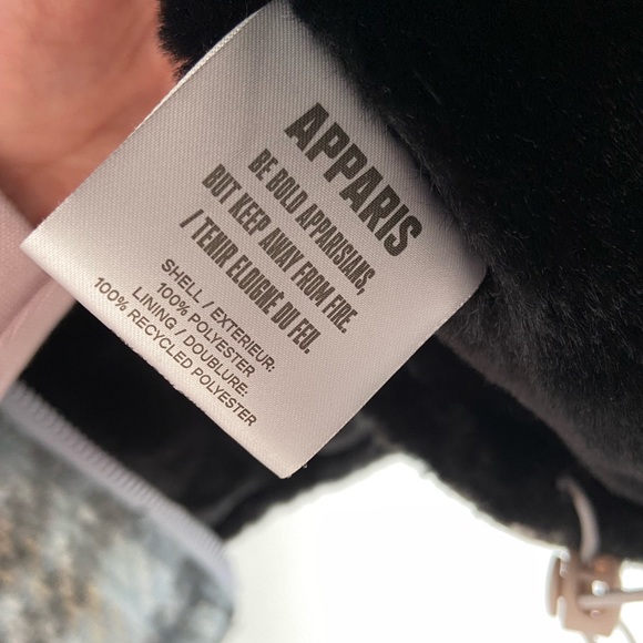 Apparis Josh Plaid Faux Wool Puffer in Cloud Plaid size M NWT - Picture 11 of 12